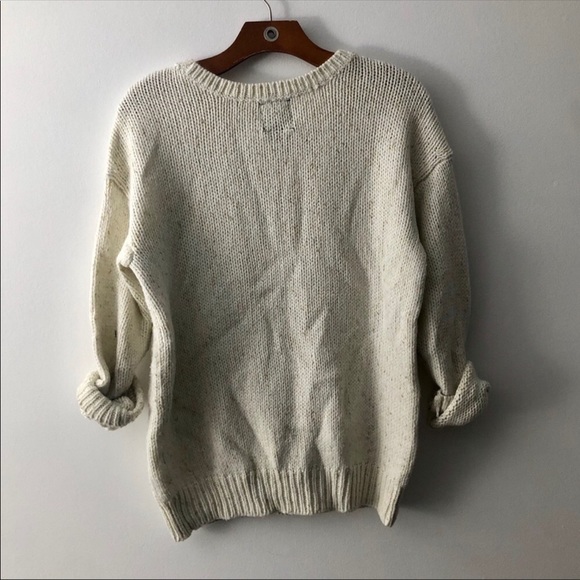 Cream with gold sparkle sweater - Picture 2 of 3